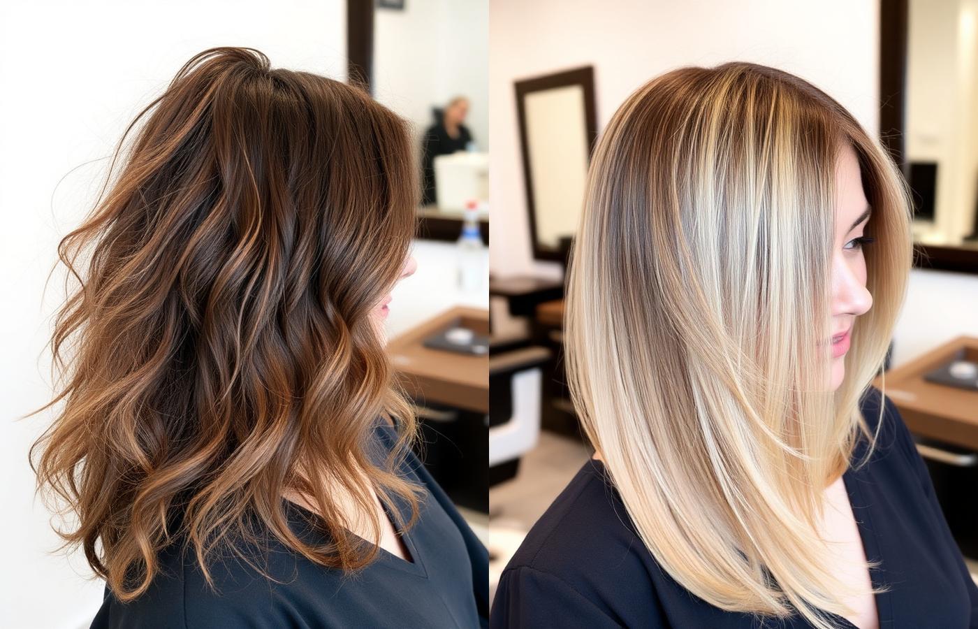 Before and after — Balayage Lift